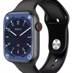 Smartwatch W34 + Android IOS desenho da Pulseira Lisa Silicone - Preto